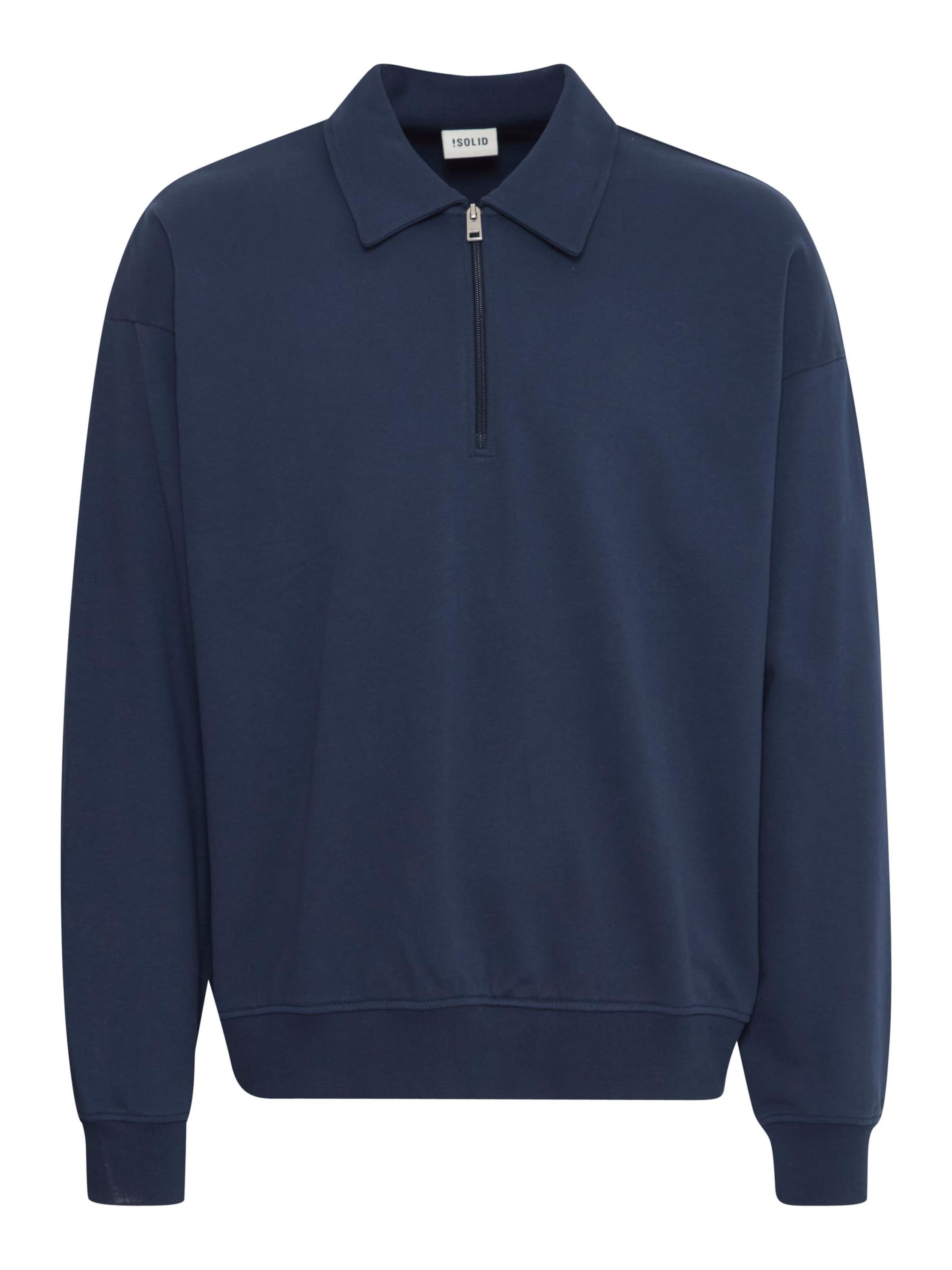 !Solid Sweatshirt ' SDOWNEY ' in Blauw: voorkant