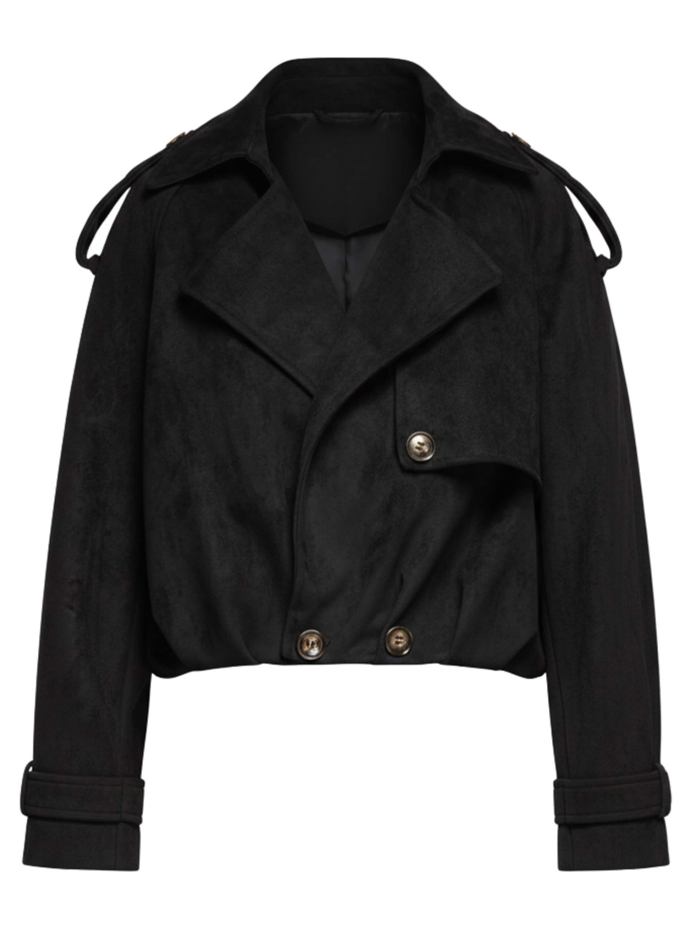 Ombre Tussenjas in Zwart: voorkant