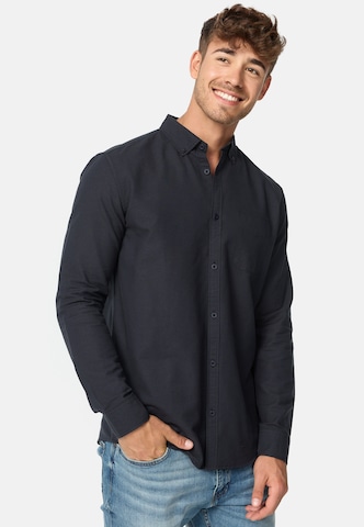 INDICODE JEANS Regular fit Zakelijk overhemd ' Kepner ' in Blauw: voorkant