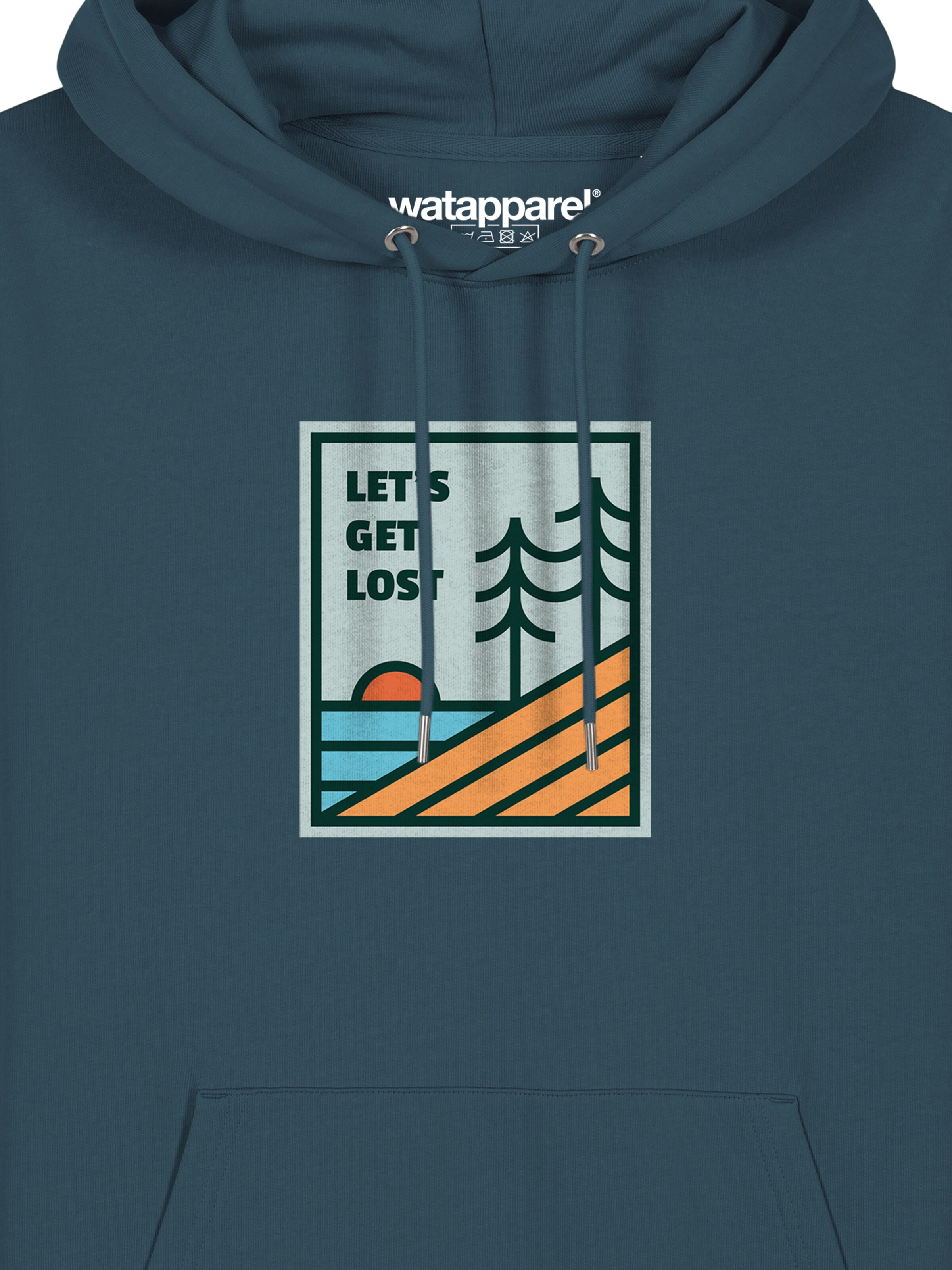 Sweat-shirt 'Let's Get Lost' Watapparel en bleu