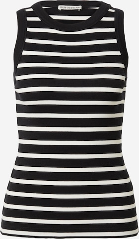 DRYKORN - Top de punto 'Olina' en negro: frente