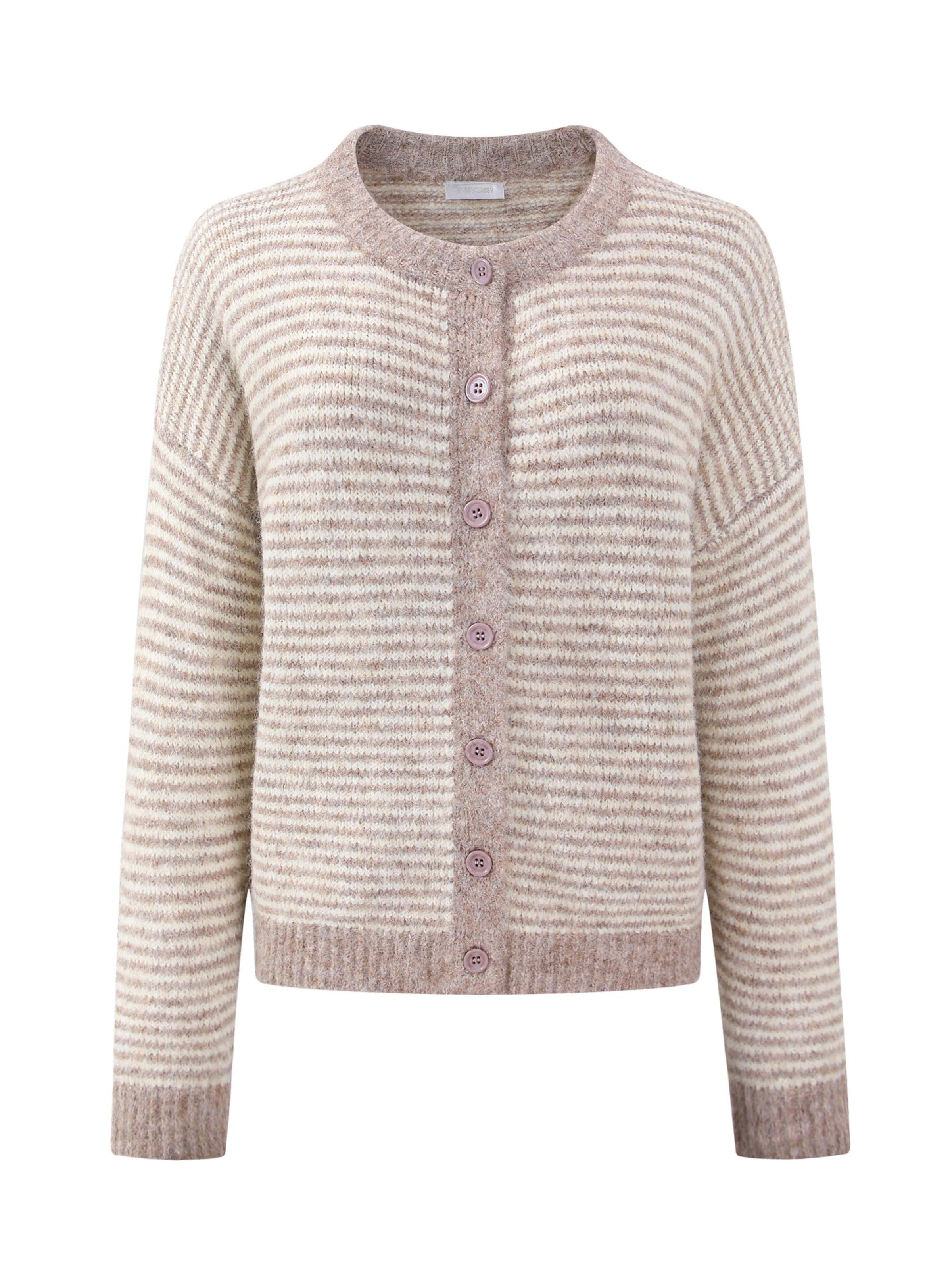 SASSYCLASSY Oversized cardigan in Grey: front