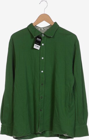 Van Laack Button Up Shirt in XXL in Green: front