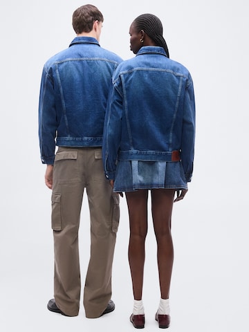 Calvin Klein Jeans Prechodná bunda '90S HORIZON' - Modrá