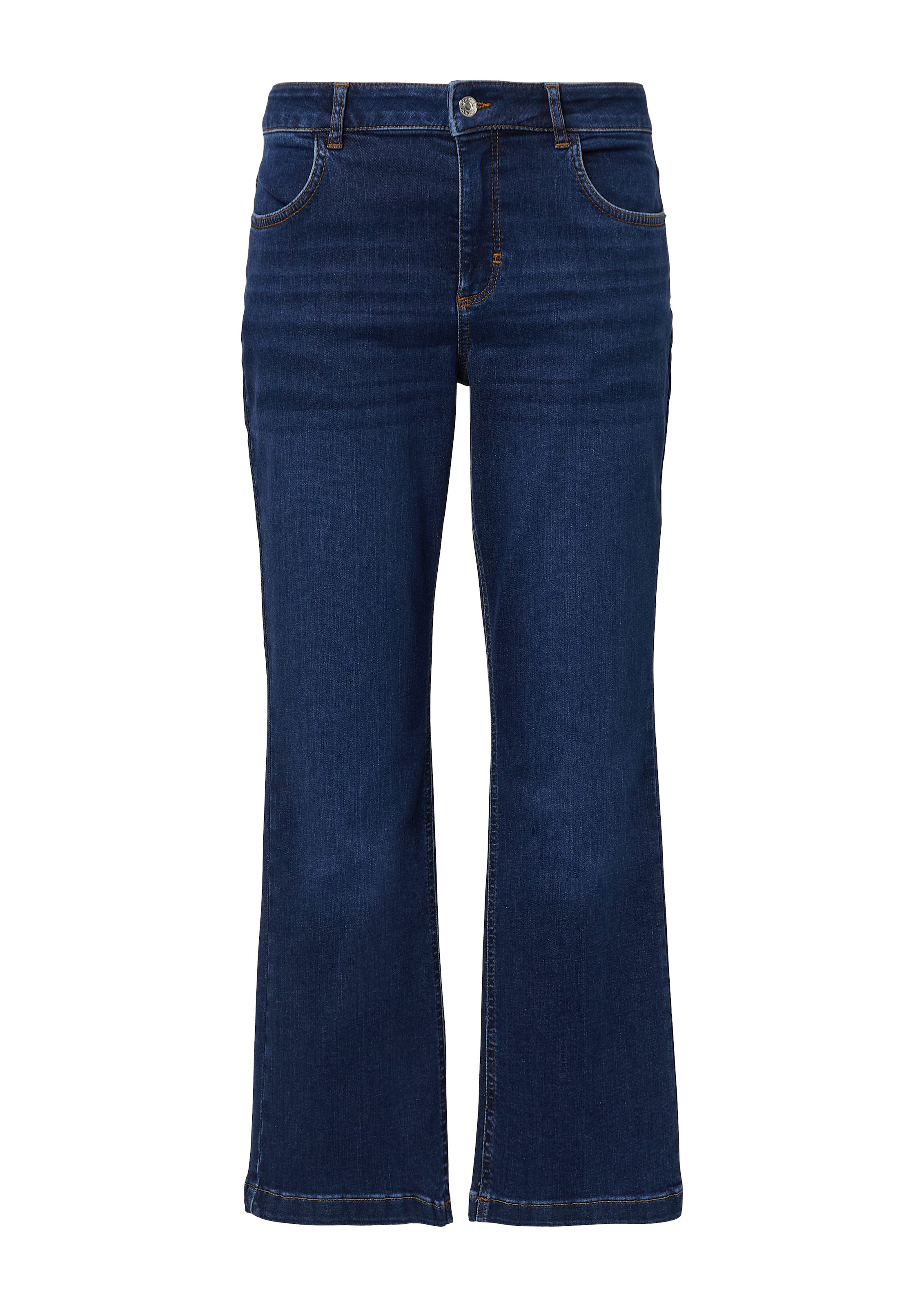 COMMA Flared Jeans in Blauw: voorkant