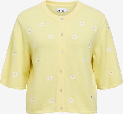 Kardiganas 'OBJTHESS' iš OBJECT, spalva – kario spalva / šviesiai geltona / balta, Prekių apžvalga