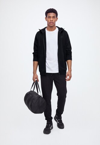 4F - Sudadera con cremallera deportiva en negro