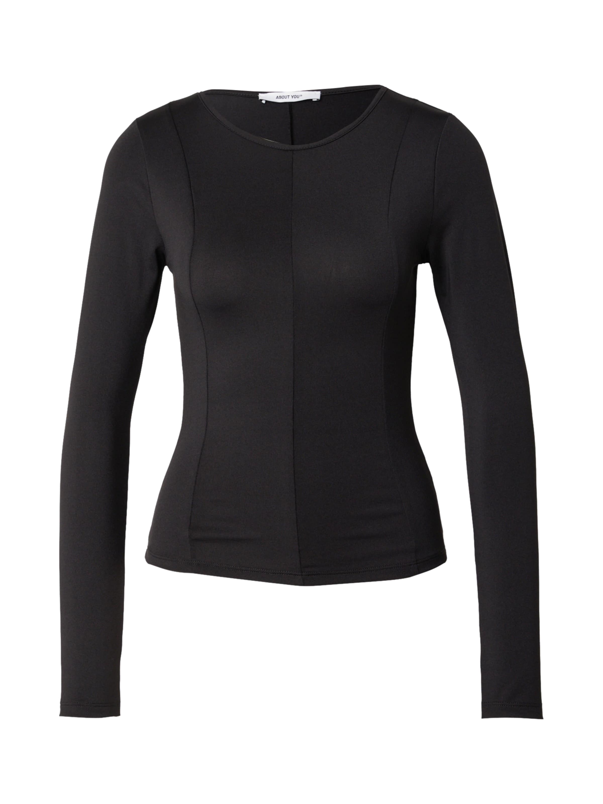 ABOUT YOU T-shirt 'Line' i svart: framsida