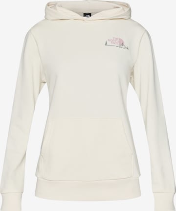 balta THE NORTH FACE Megztinis be užsegimo 'MONTE': priekis