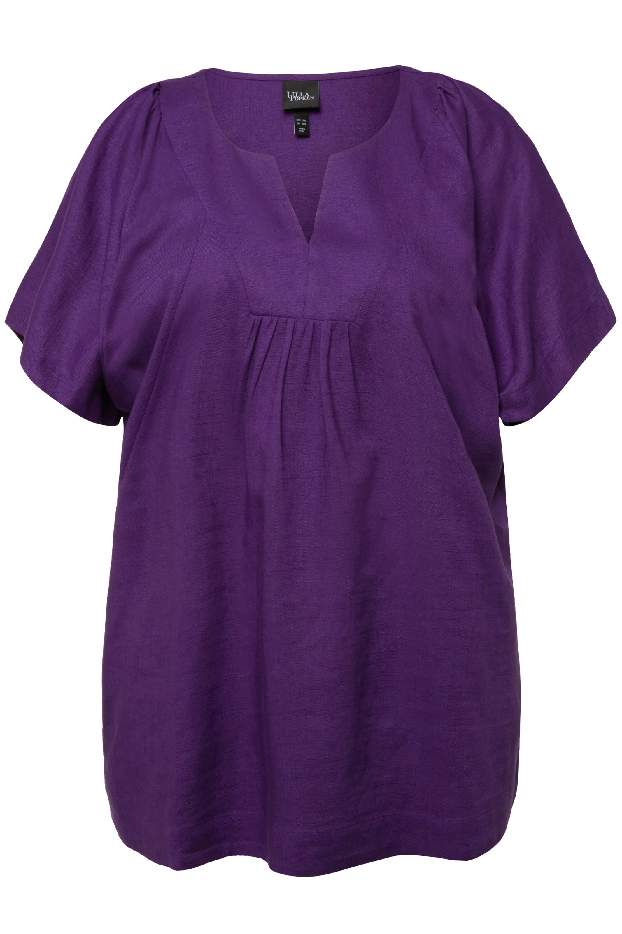 Ulla Popken Tunika in dunkellila, Produktansicht