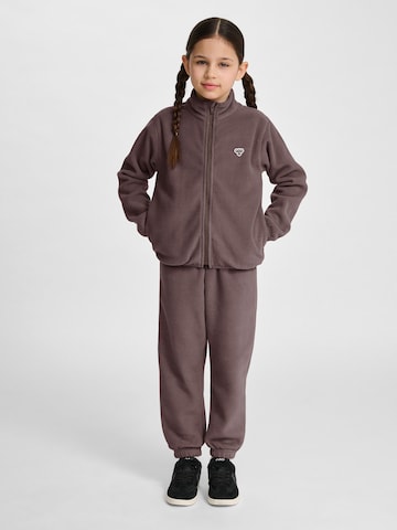 Hummel Fleece jas in Bruin
