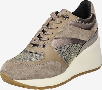 GEOX Sportlicher Schnürschuh in gold / taupe, Produktansicht