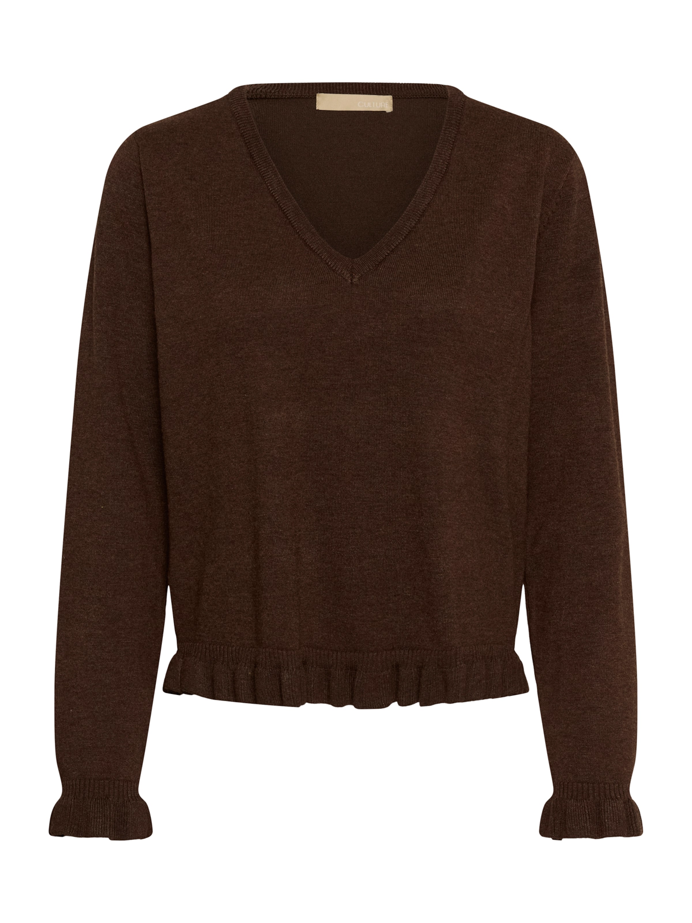 CULTURE Pullover 'CUClare Annemarie' in Braun: Vorderseite