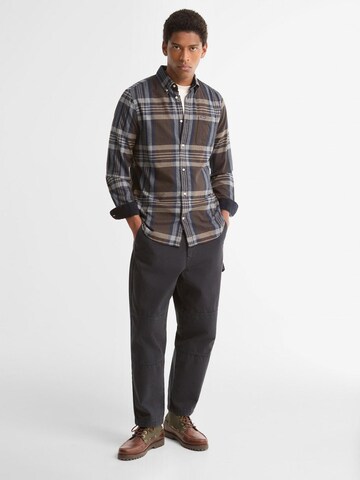 Barbour Regular fit Button Up Shirt 'Fortrose' in Brown