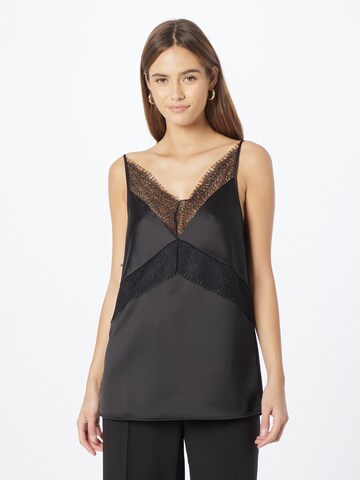 BOSS Black Top 'Ilacea' in Black: front