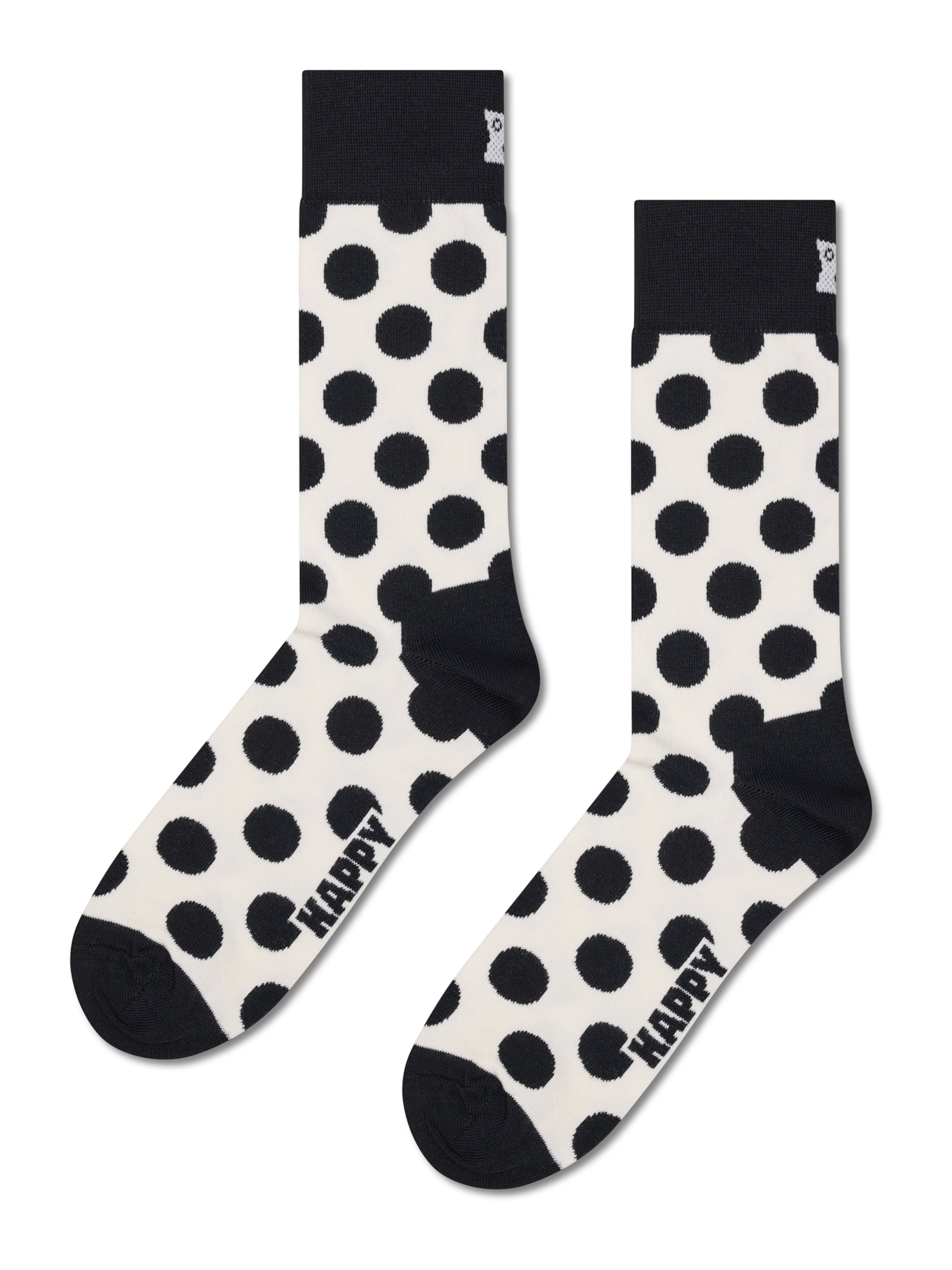 Chaussettes 'Black And White' Happy Socks en noir