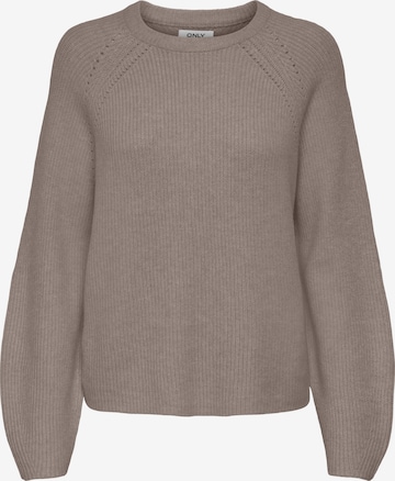 ONLY Sweater 'FIA' in Brown: front