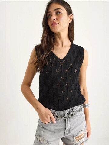 Bianco Lucci - Pullover em preto: frente