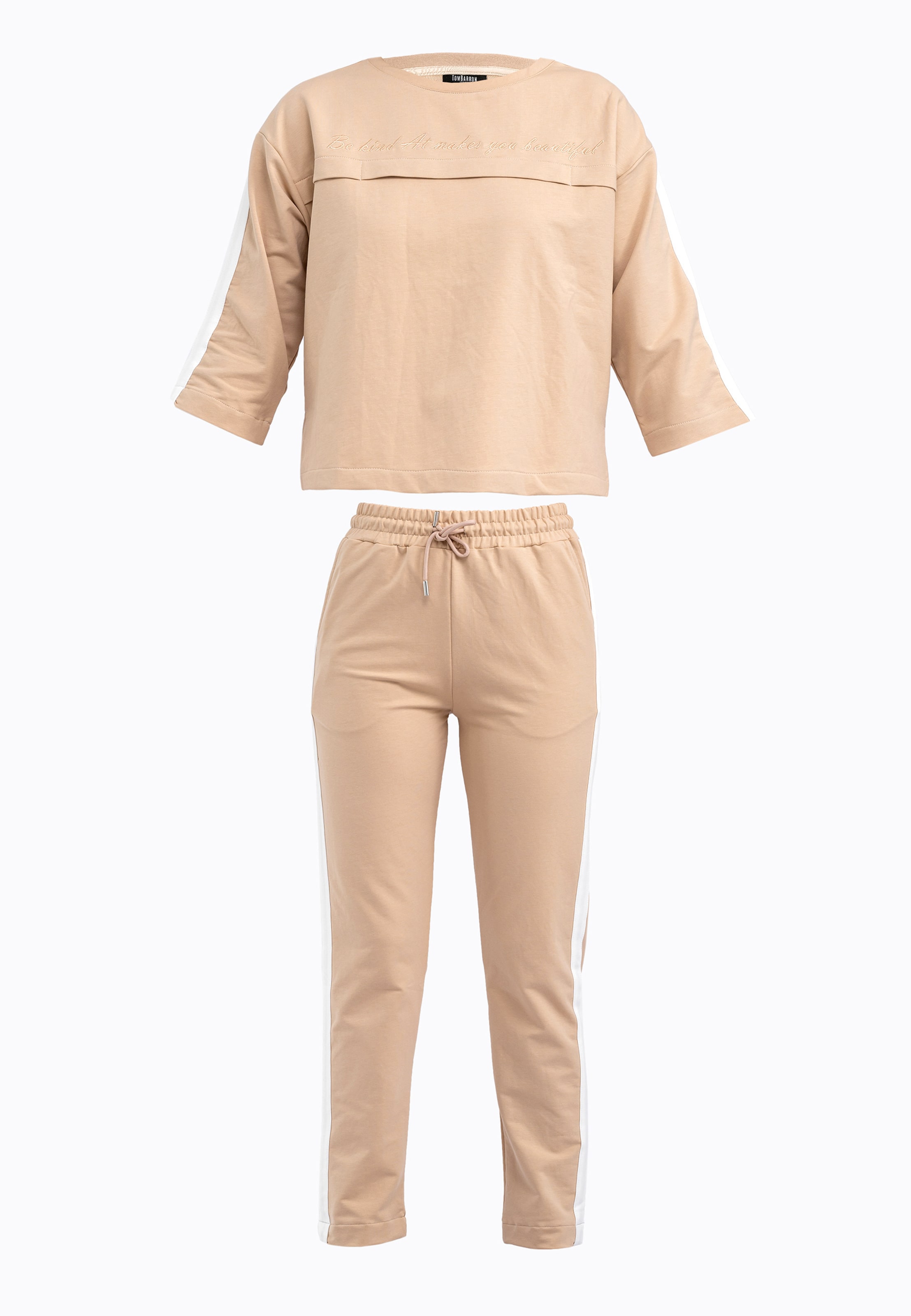 Tom Barron Trainingsanzug in Braun: Vorderseite