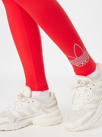 ADIDAS ORIGINALS Skinny Legíny – červená