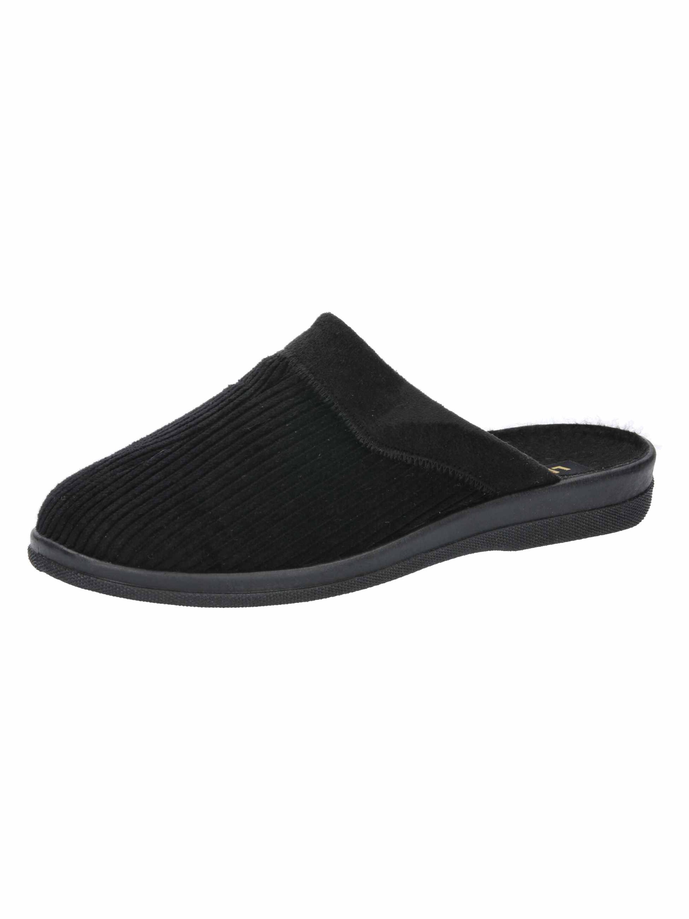 LICO Slippers in Black: front