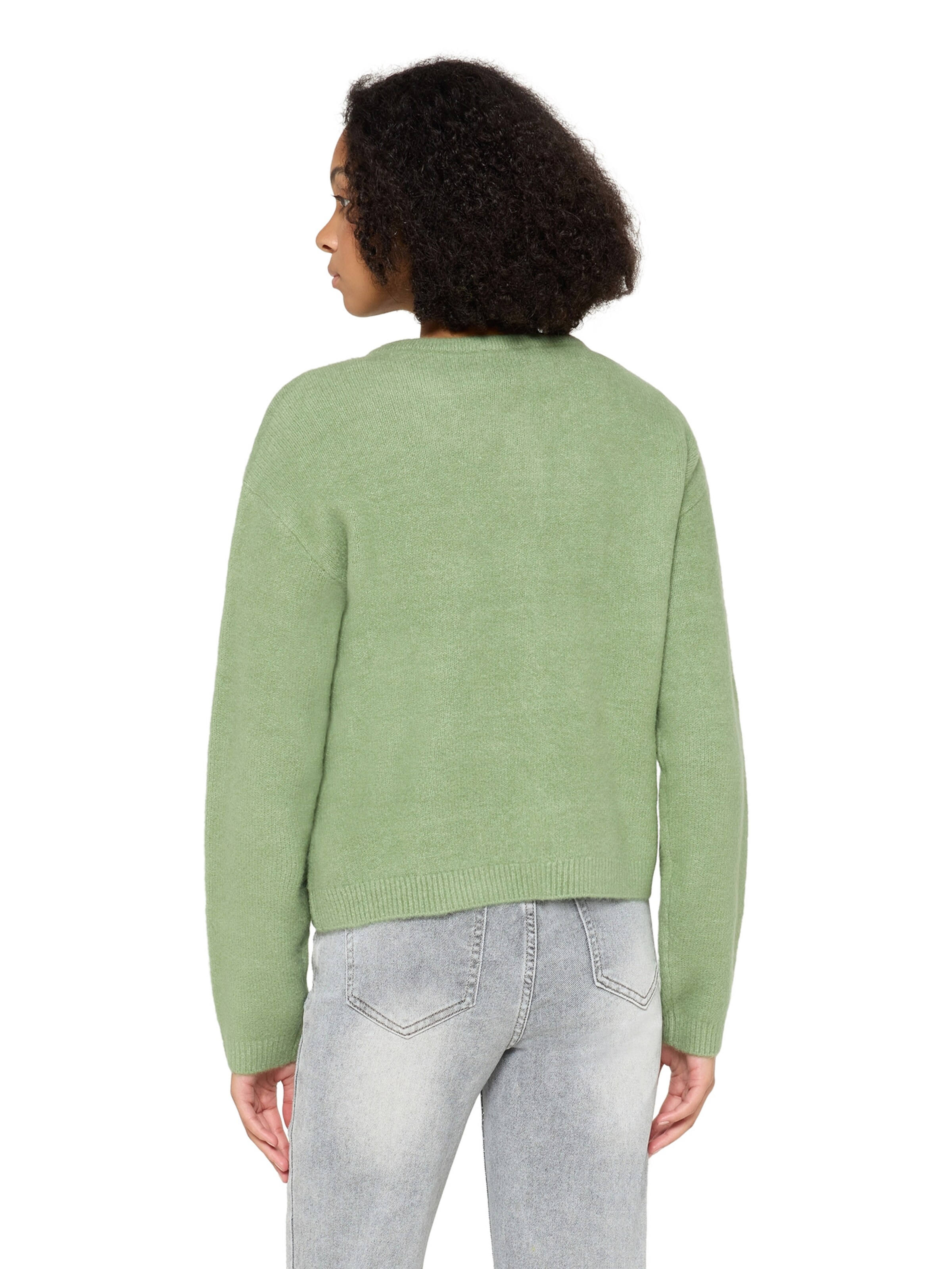 Cartoon Gebreid vest in Groen