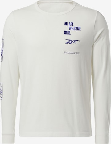 Reebok Shirt 'All Are Welcome Here' in Weiß: predná strana