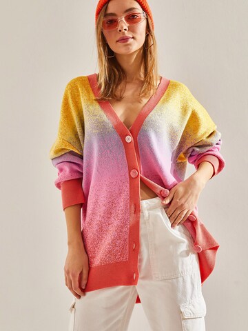 Bianco Lucci Strickjacke in Mischfarben