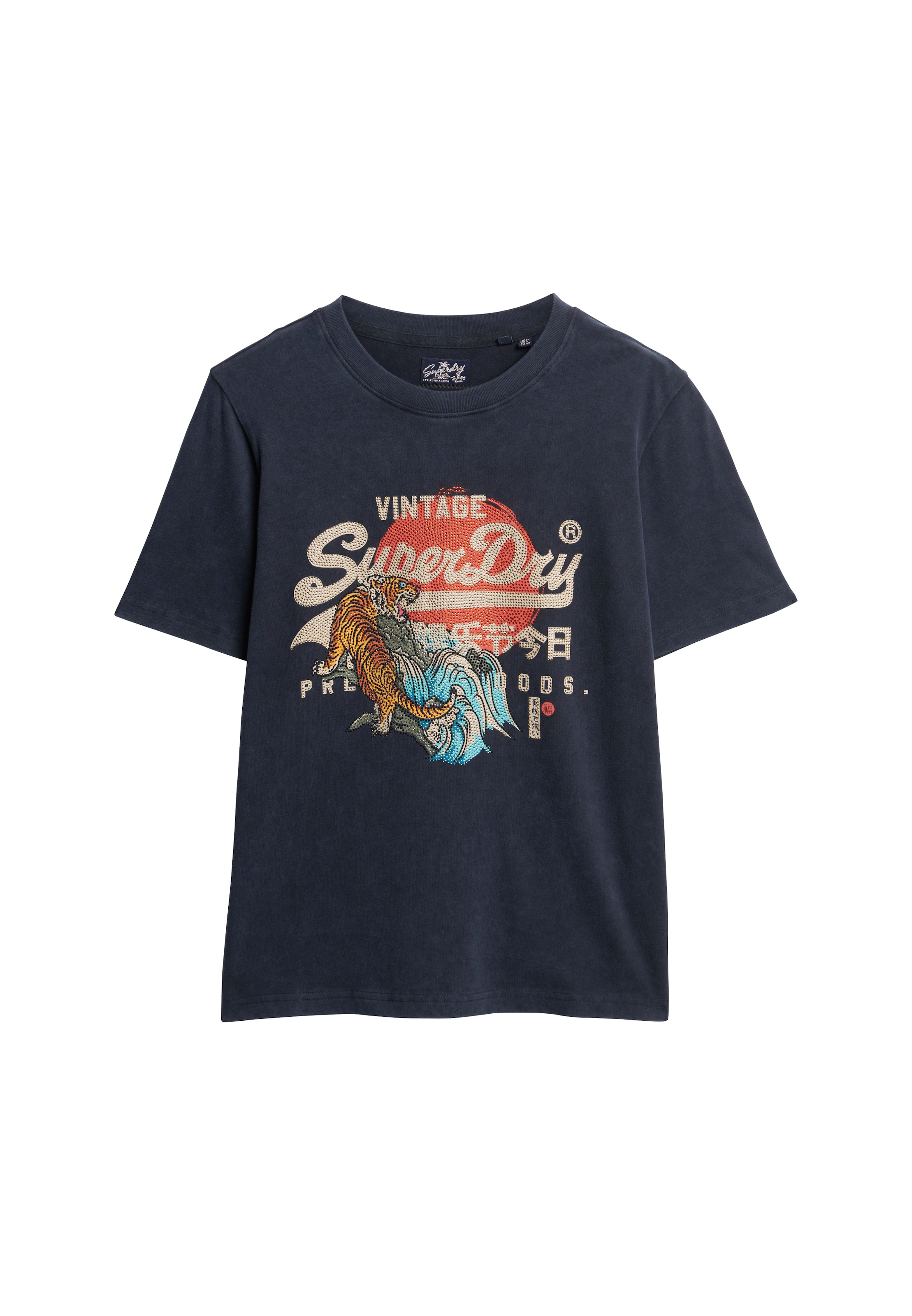 Superdry Shirt 'Tokyo' in Blauw: voorkant