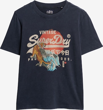 Superdry Shirt 'Tokyo' in Blauw: voorkant