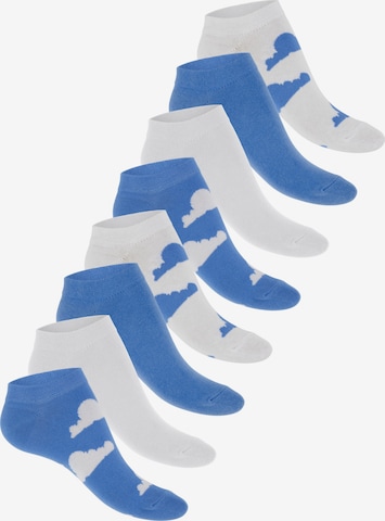 footstar Ankle Socks 'Ringel' in Blue: front