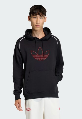 ADIDAS ORIGINALS Sweatshirt in Black: front