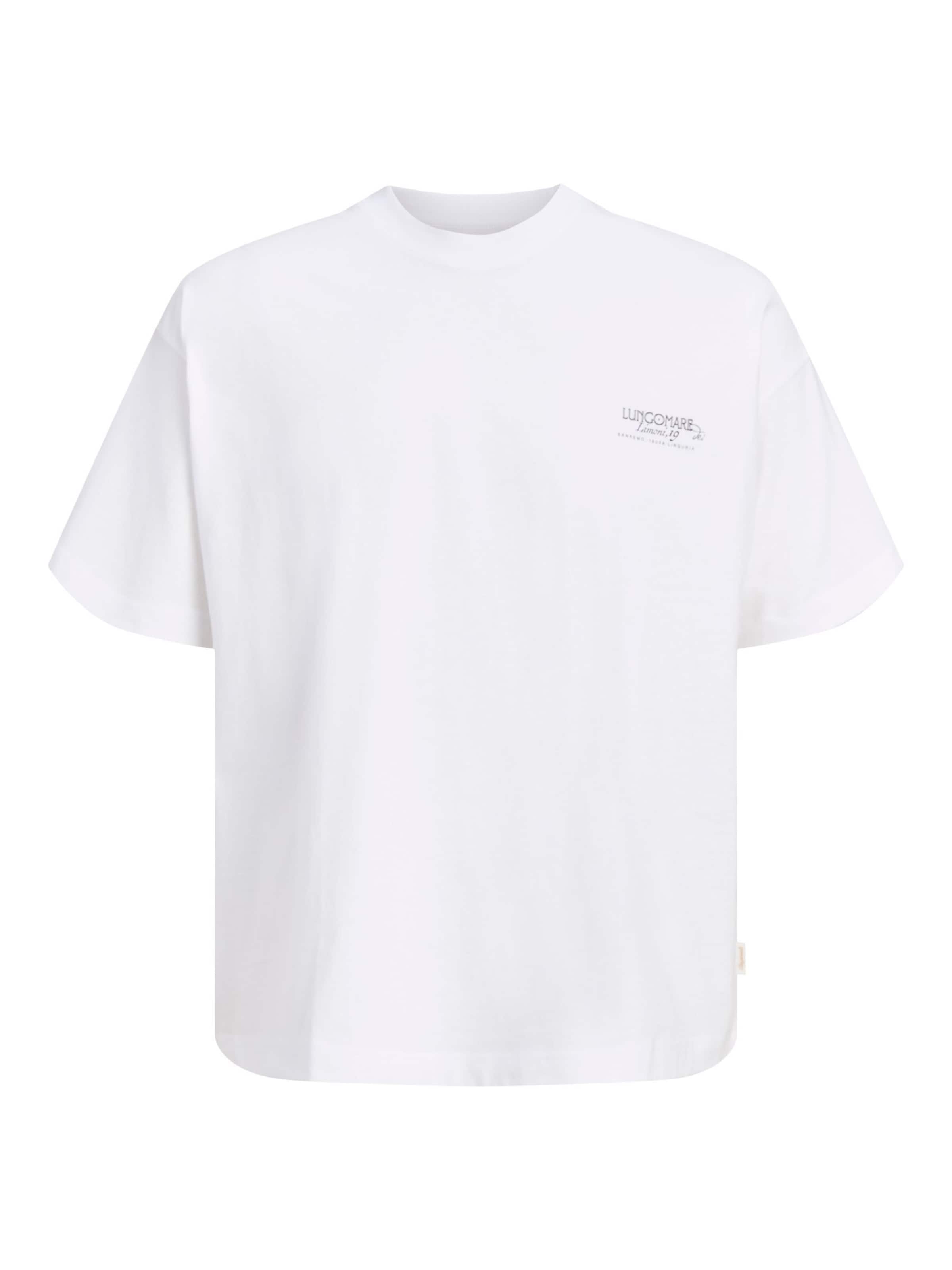 JACK & JONES T-Shirt en anthracite / blanc, Vue avec produit