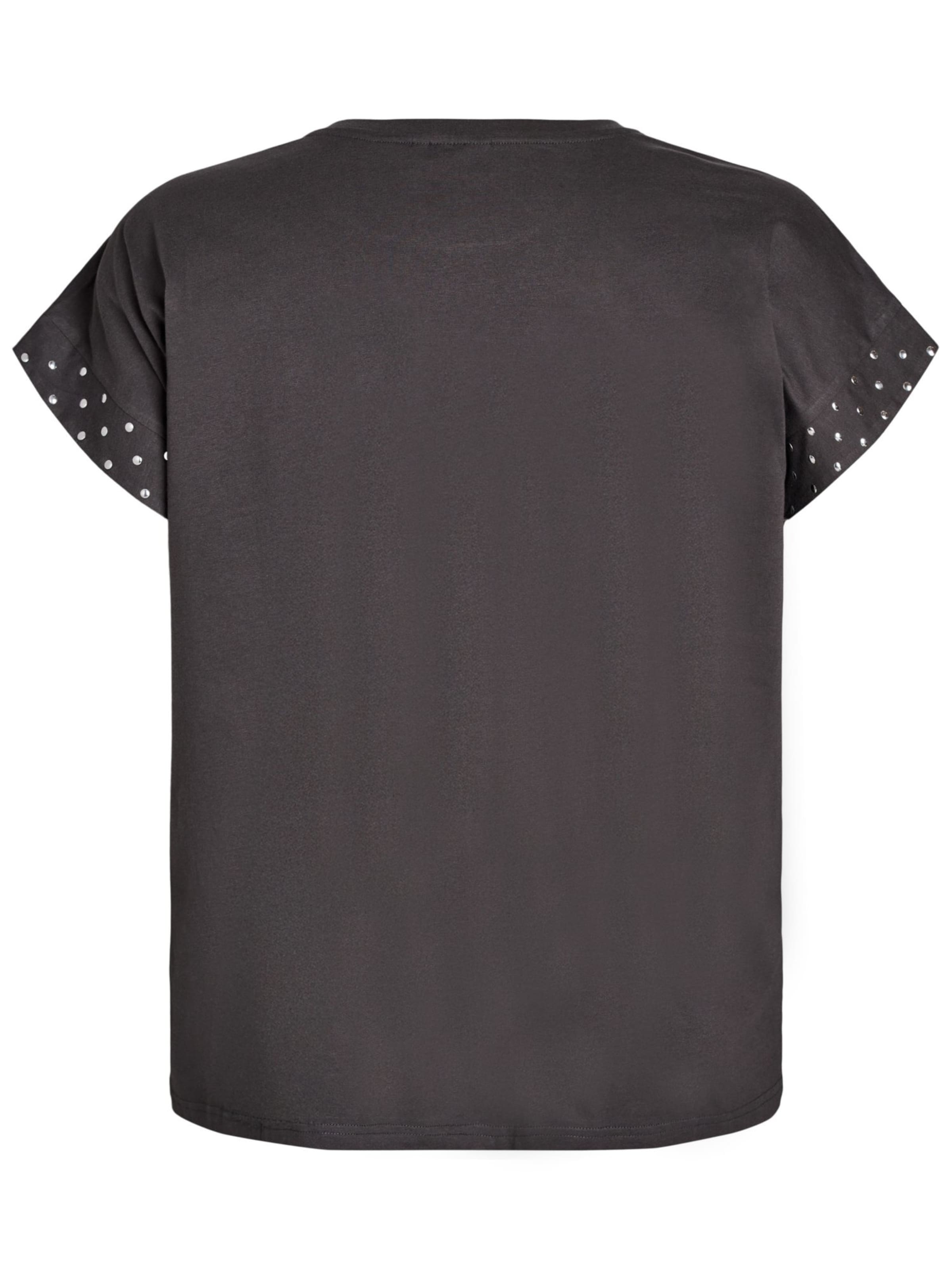 Zizzi Koszulka 'Ebvina' w kolorze szary