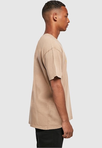 Merchcode T-Shirt 'Splash Player' in Beige