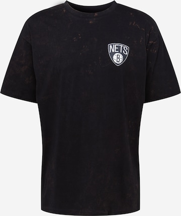 NEW ERA Shirt 'NFL Brooklyn Nets' in Zwart: voorkant