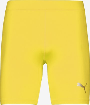 Pantaloncini intimi sportivi 'Liga' di PUMA in giallo: frontale