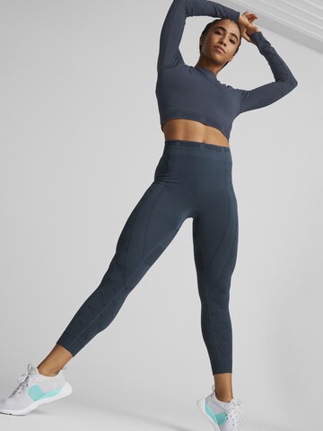 PUMA Skinny Workout Pants in Blue