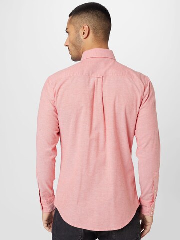 BOSS Orange Slim fit Button Up Shirt 'Mabsoot' in Pink