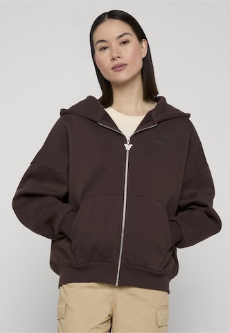 Felicious Sweatvest in Bruin: voorkant