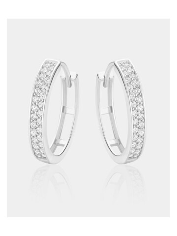 DIAMANT LETERNEL Ohrringe 'Ohrringe aus 585 Weißgold'‌‌‌‌‌‌‌‌‌ in Silber
