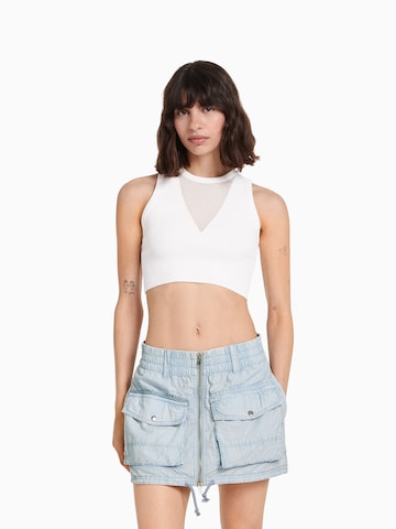 Bershka Skirt in Blue: front