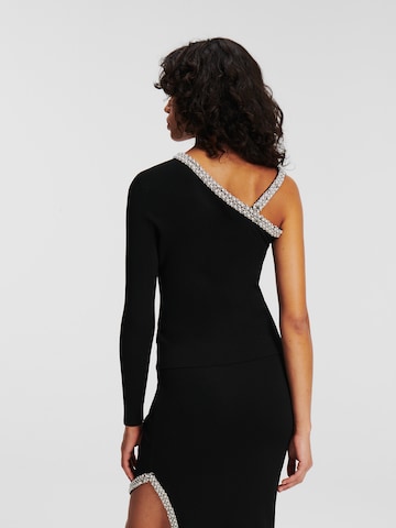 Karl Lagerfeld Top - fekete