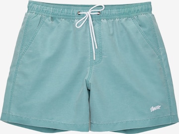 Pull&Bear Board Shorts in Green: front