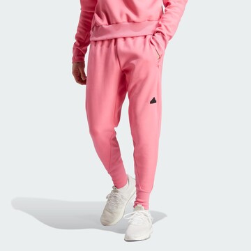 ADIDAS SPORTSWEAR Tapered Workout Pants 'Z.N.E. Premium' in Pink