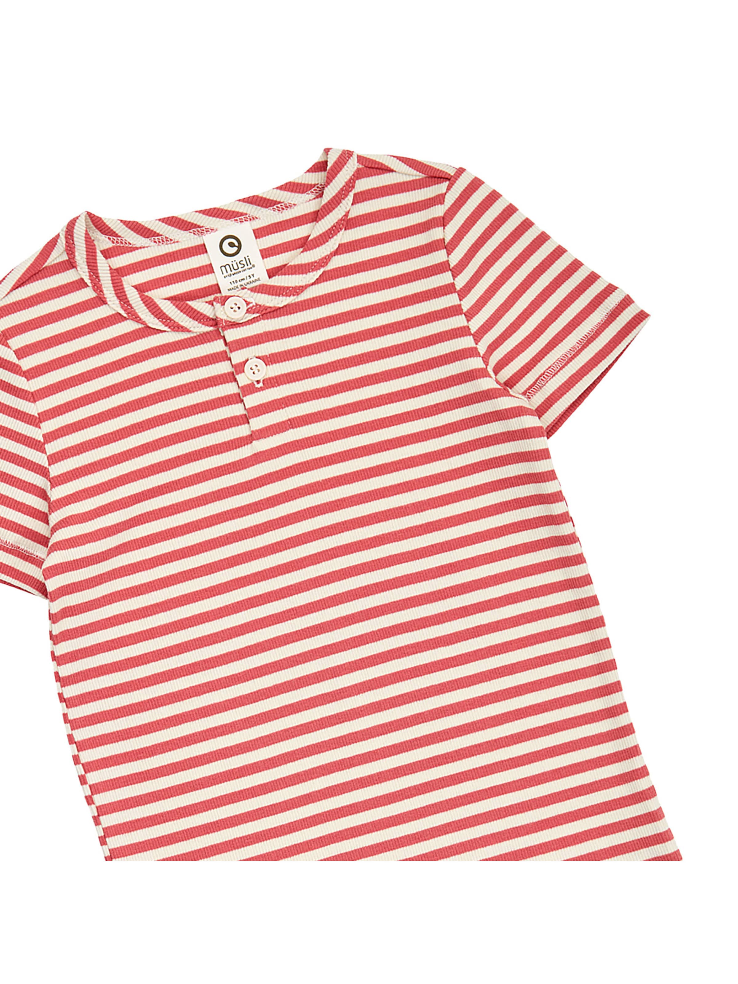 Müsli by GREEN COTTON Shirt ' 1511103700 ' in Rood