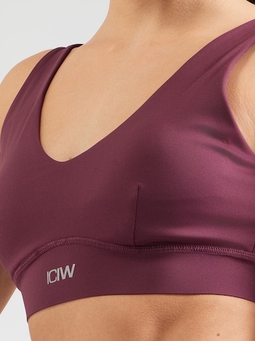 Bustier Soutien-gorge de sport 'Essential' ICANIWILL en rouge