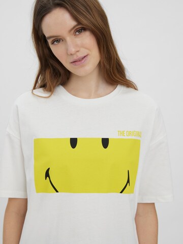 VERO MODA T-Shirt 'Smiley' in Weiß