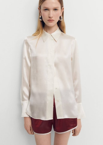 MANGO Blouse 'Bruna' in Beige