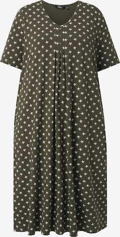 Ulla Popken Dress in Green: front